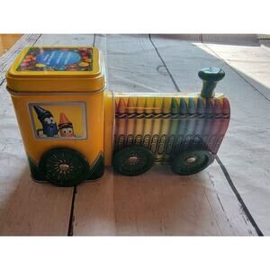 2014 Crayola Tin Train Crayon Storage By Tin Box Company Crayola Experience
